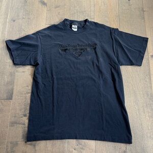 Vintage 90s Harley Davidson New York Cafe Single Stitch Embroidered Shirt Large